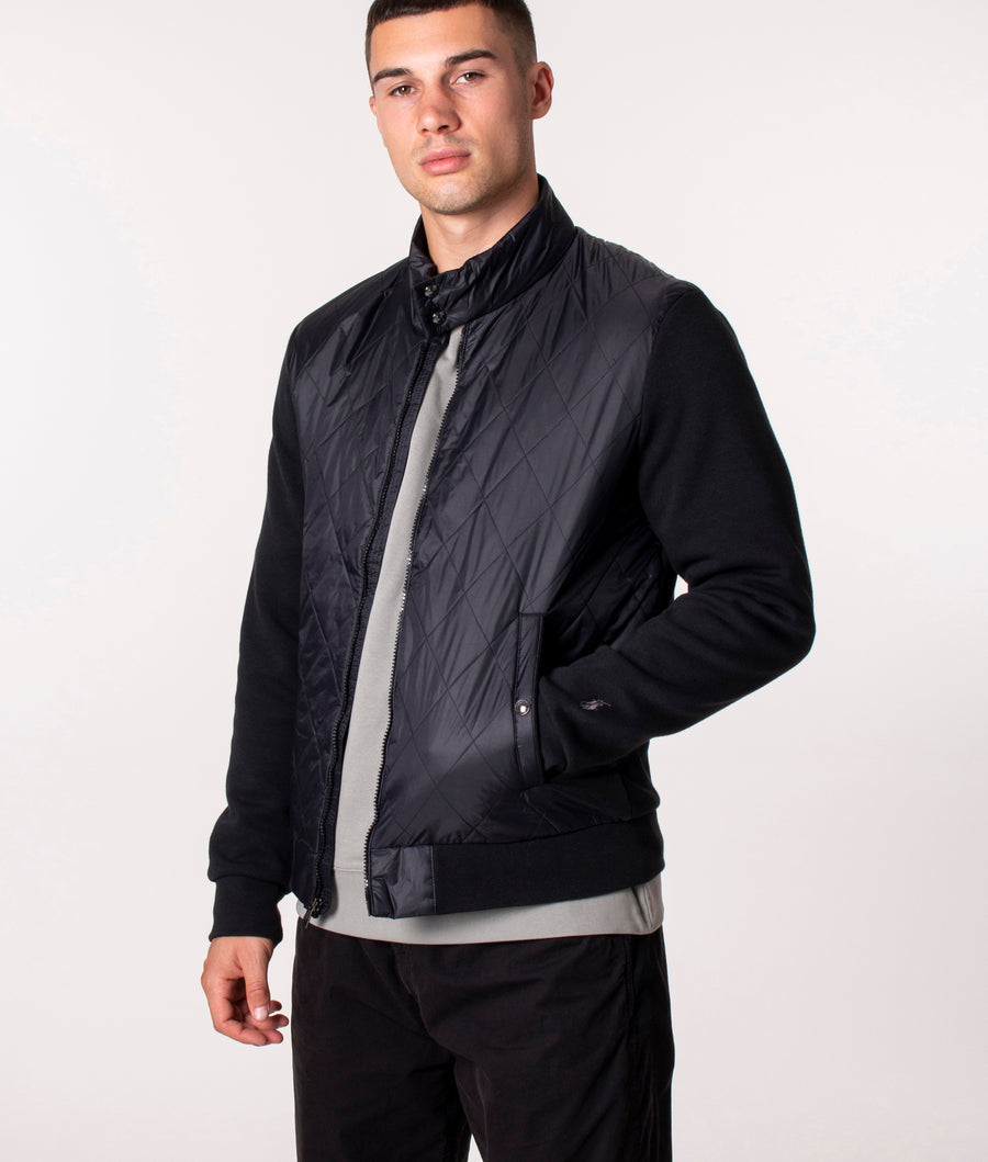 Full Zip Quilted Hybrid Jacket