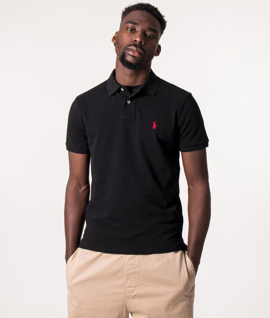 Custom Slim Fit Mesh Polo Shirt