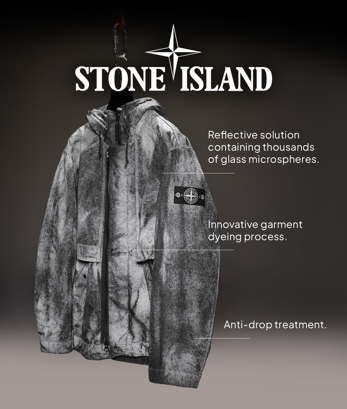 Stone Island reflective jacket