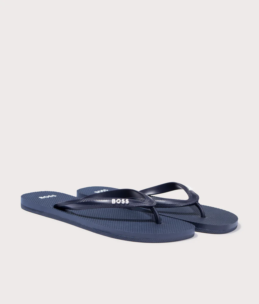 Tracy Branded Strap Flip Flops